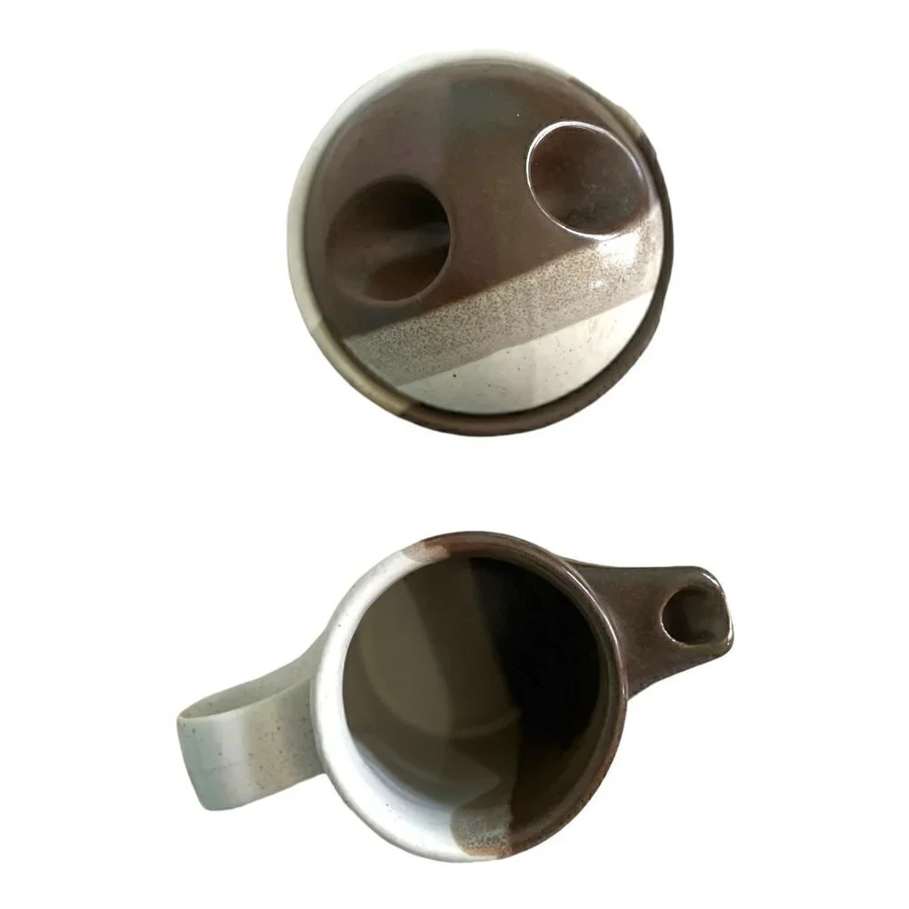 SEE VIDEO Gorgeous!!! Mikasa Mid-century Modern Creamer and Sugar Set Japan